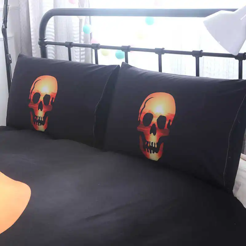 3pcs Ghost Skulls Bedding Set Skull Duvet Cover Pillowcases Twin Full Queen King Size Bed Set Home Textiles Polyester
3pcs Ghost Skulls Bedding Set Skull Duvet Cover Pillowcases Twin Full Queen King Size Bed Set Home Textiles Polyester
