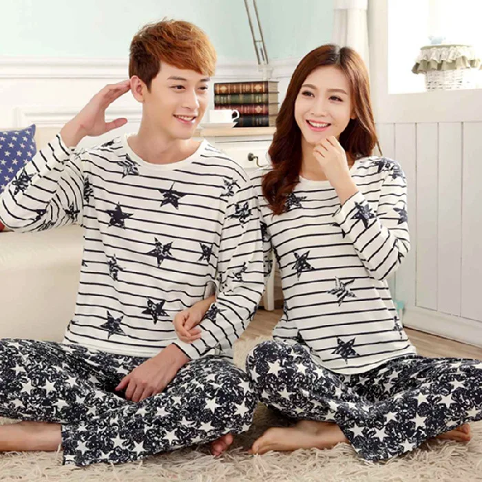 Pajamas Spring and Autumn Winter Men and Women Couples Large Loose Long Sleeved Trousers Couple Suit Men's Suit Women's Suit
Pajamas Spring and Autumn Winter Men and Women Couples Large Loose Long Sleeved Trousers Couple Suit Men's Suit Women's Suit