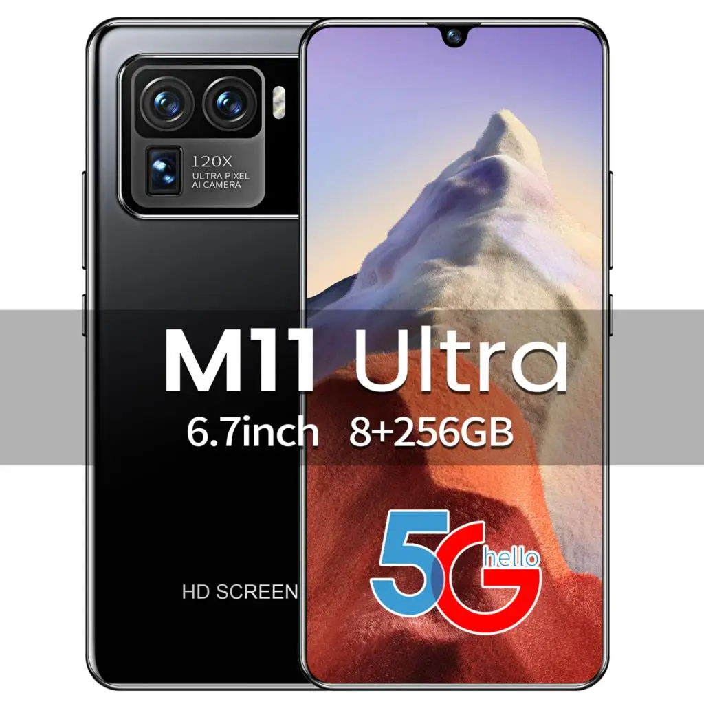 8+258GB Mi11 Ultra 6.7Inch Smartphone Android 6800mAh 16+32MP Face Unlock Google GPS Android 5G Mobilephone MTK6889
8+258GB Mi11 Ultra 6.7Inch Smartphone Android 6800mAh 16+32MP Face Unlock Google GPS Android 5G Mobilephone MTK6889