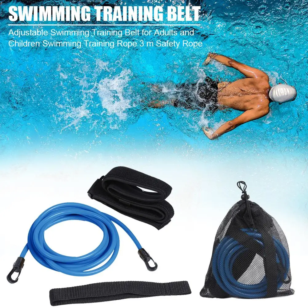 Adjustable Swim Training Resistance Elastic Belt Adult Kids Swimming Exerciser Mesh Pocket Safety Rope Swimming Pool Accessories 
Adjustable Swim Training Resistance Elastic Belt Adult Kids Swimming Exerciser Mesh Pocket Safety Rope Swimming Pool Accessories