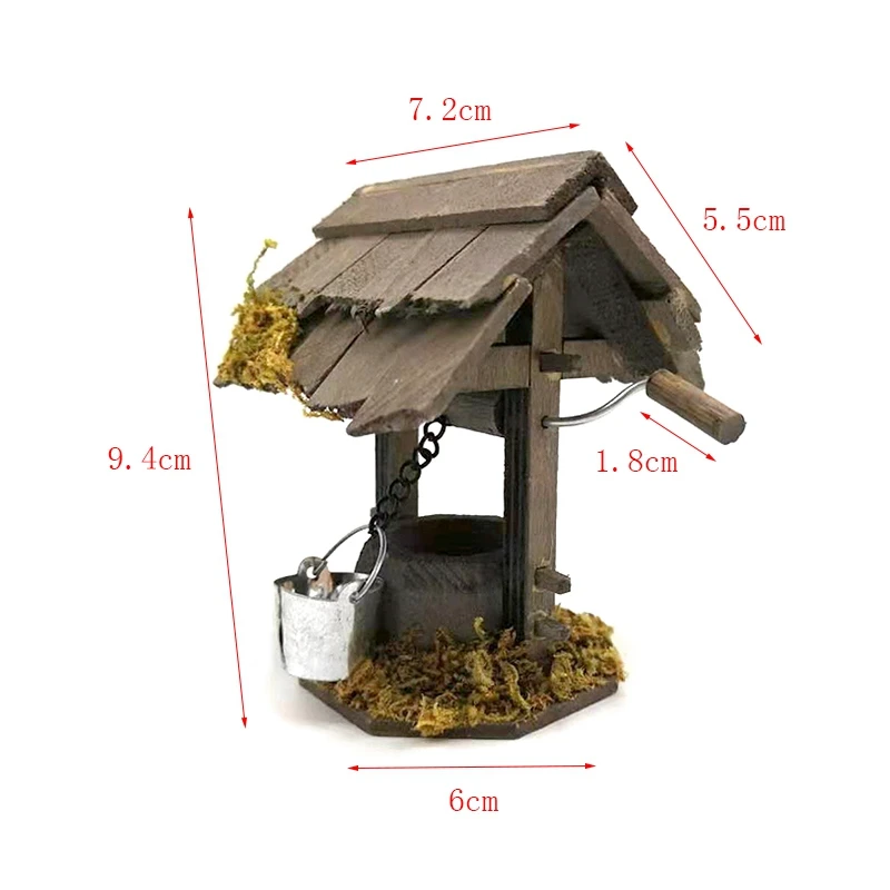 Simulation gallery 1/12 Miniatures Dollhouse Garden Model Wooden Gallery Well for Dollhouse Decoration Accessories
Simulation gallery 1/12 Miniatures Dollhouse Garden Model Wooden Gallery Well for Dollhouse Decoration Accessories