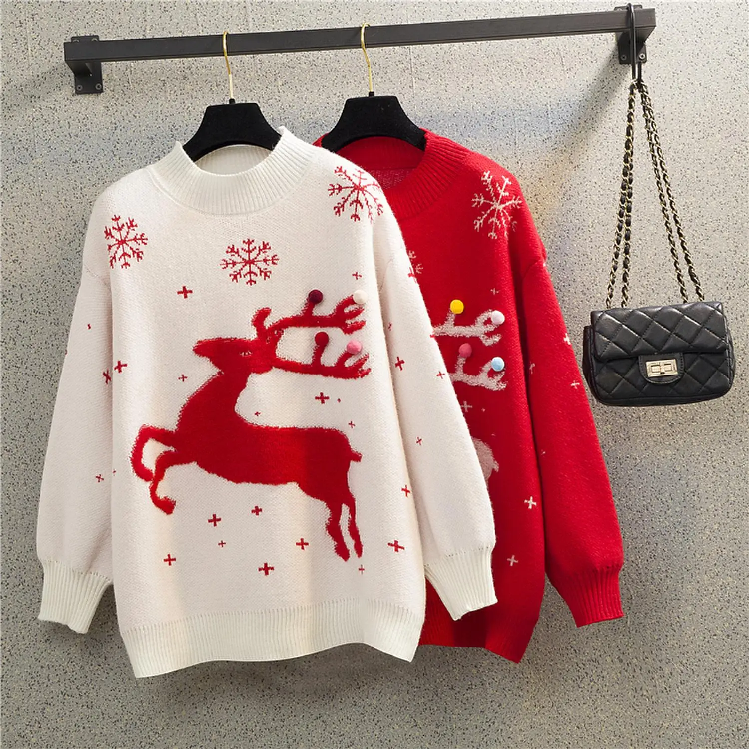 Plus size Christmas Women Sweater Santa Claus Xmas Printing Long Sleeve O-neck Christmas Knitting Pullover Sweater Top Knitwear
Plus size Christmas Women Sweater Santa Claus Xmas Printing Long Sleeve O-neck Christmas Knitting Pullover Sweater Top Knitwear
