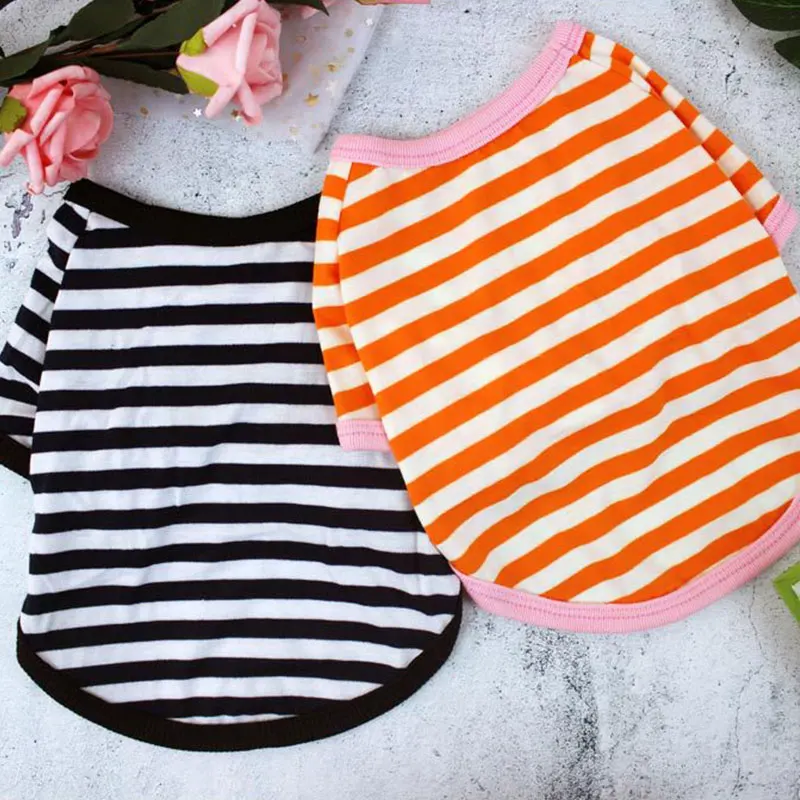 Summer Striped Dog Shirt Cotton Casual Pet Vest Comfortable Dog Costume Puppy T-Shirt Breathable Dog Clothes
Summer Striped Dog Shirt Cotton Casual Pet Vest Comfortable Dog Costume Puppy T-Shirt Breathable Dog Clothes