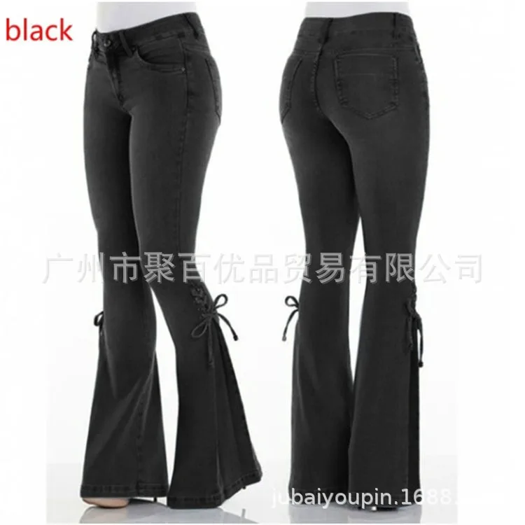Ladies jeans mid-waist lace-up denim trousers stretch jeans baggy jeans women wide leg jeans
Ladies jeans mid-waist lace-up denim trousers stretch jeans baggy jeans women wide leg jeans