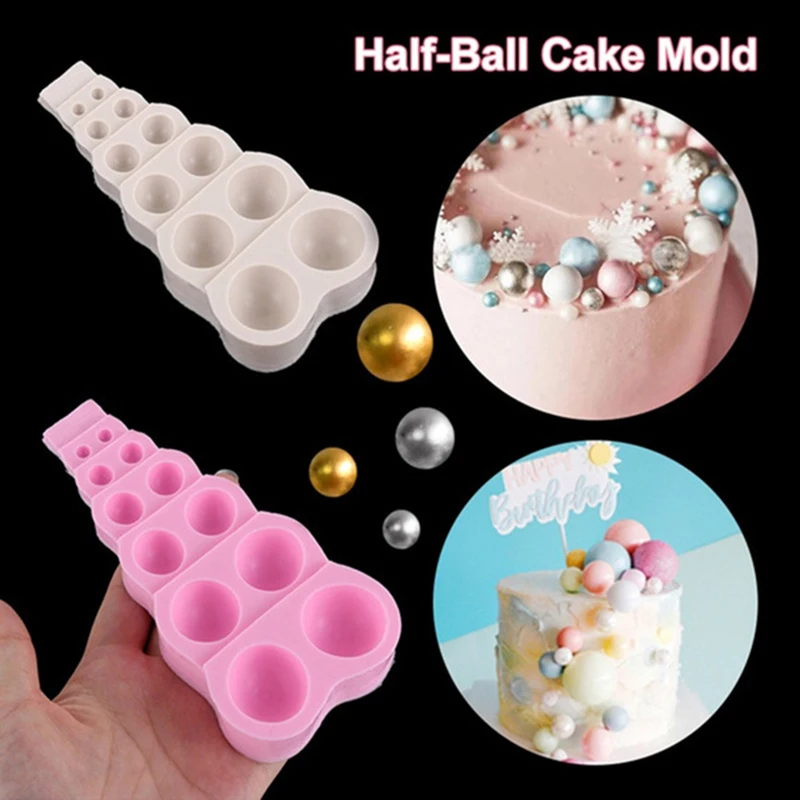 Multi Size 3D Bead Pearl Large Small Silicone Mold Half-Ball Cake Mold Candy Chocolate Mould Baking Molds(2 styles)
Multi Size 3D Bead Pearl Large Small Silicone Mold Half-Ball Cake Mold Candy Chocolate Mould Baking Molds(2 styles)