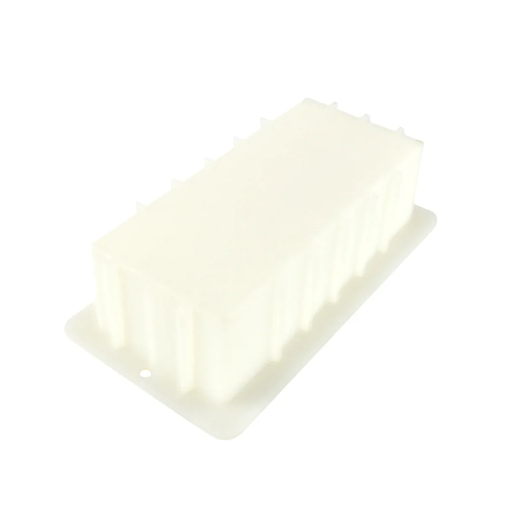 Силиконовая форма для мыла с прозрачной вертикальной акриловой вагонеткой белая