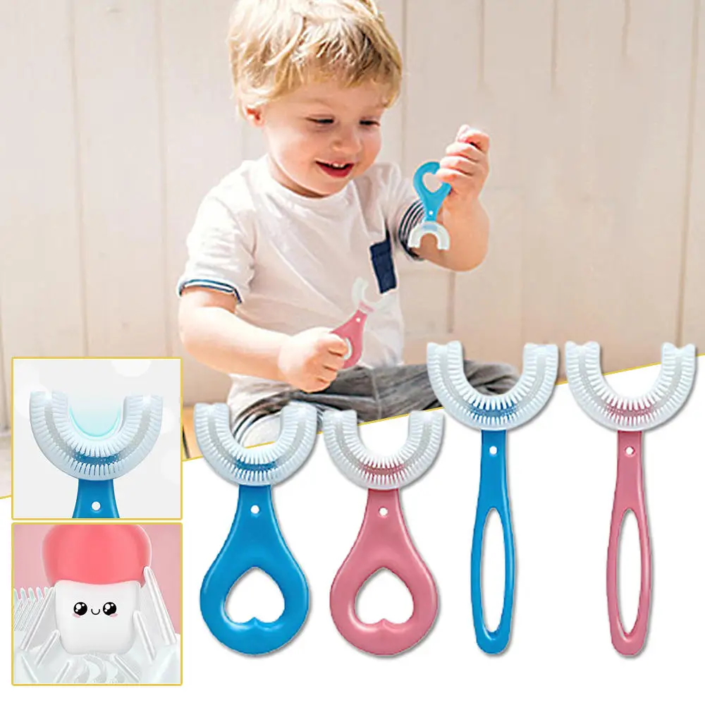 Baby Toothbrush Children 360 Degree U-shaped Child Toothbrush Teethers Soft Silicone Baby Brush Kids Teeth Oral Care Cleaning
Baby Toothbrush Children 360 Degree U-shaped Child Toothbrush Teethers Soft Silicone Baby Brush Kids Teeth Oral Care Cleaning