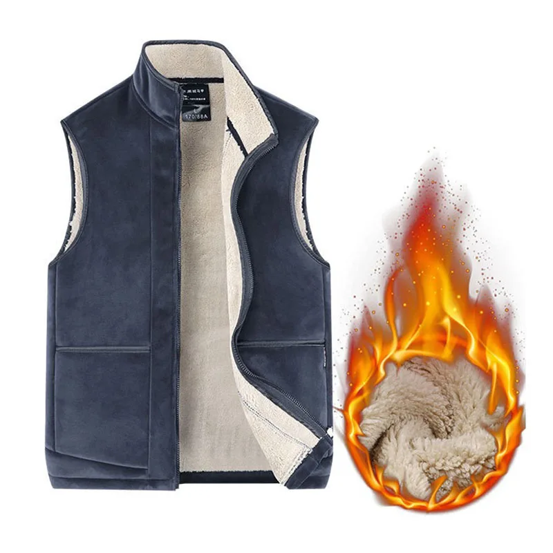 Mens Winter Fleece Jacket Waistcoat Stand Collar Black Thick Warm Coat Large Size XL-6XL Unisex Casual Sport Sleeveless Jacket
Mens Winter Fleece Jacket Waistcoat Stand Collar Black Thick Warm Coat Large Size XL-6XL Unisex Casual Sport Sleeveless Jacket