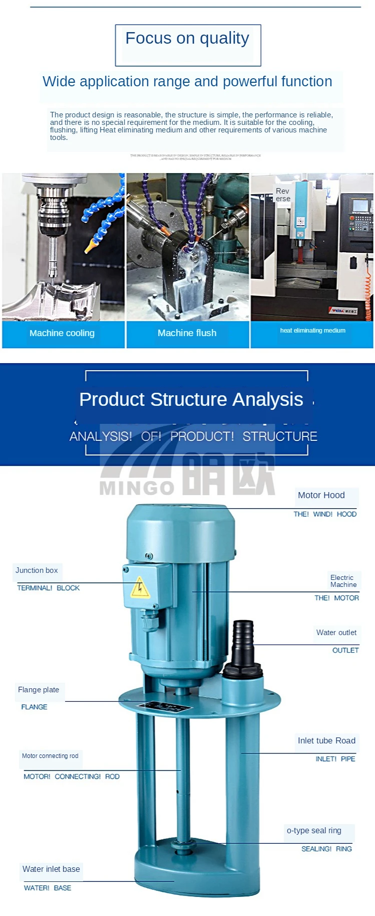 Pump DB AB series machine tool cooling pump oil pump milling machine wire cutting circulating water pump grinder special pump
Pump DB AB series machine tool cooling pump oil pump milling machine wire cutting circulating water pump grinder special pump