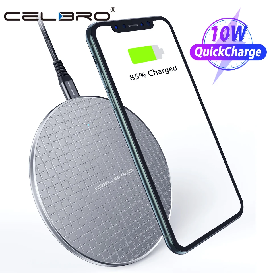 Беспроводное зарядное устройство Qi 10 Вт для iPhone 11 Pro Max Airpods быстрая Беспроводная