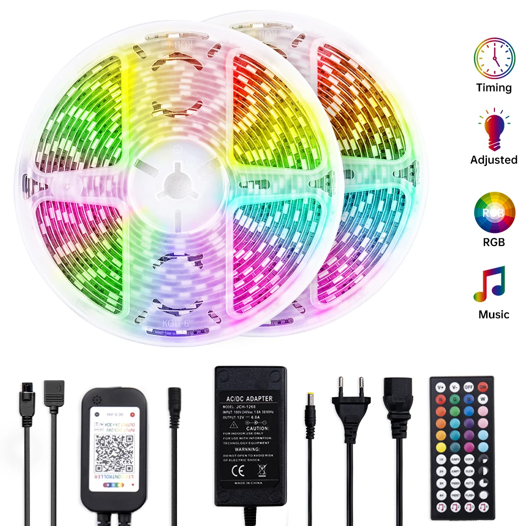 Bloothtooth SMD5050 LED Strip Light Waterproof 5m 10m Band Sync To Music Coloring Changing Lamp Ribbon For Party House Decration 
Bloothtooth SMD5050 LED Strip Light Waterproof 5m 10m Band Sync To Music Coloring Changing Lamp Ribbon For Party House Decration