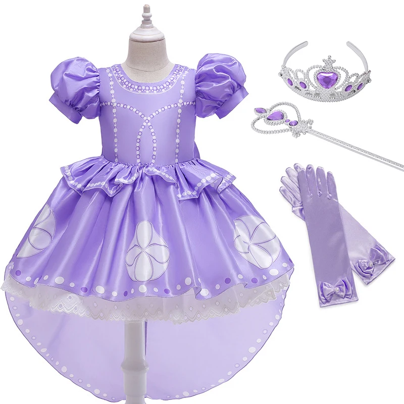 New Halooween Sofia Dress for Girl Cosplay Cartoon Costume Puff Sleeve Printed Princess Dresses Kids Birthday Sophia Gown
New Halooween Sofia Dress for Girl Cosplay Cartoon Costume Puff Sleeve Printed Princess Dresses Kids Birthday Sophia Gown