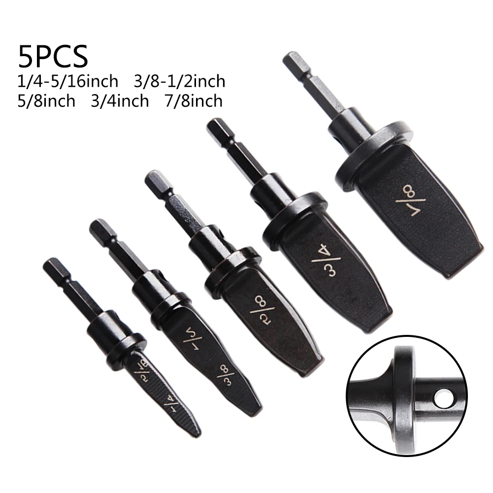 5Pcs Imperial Tube Pipe Expander Swaging Tool Drill Bit Set For Air Conditioner 1/4" 3/8" 1/2" 5/8" 3/4" 7/8" Bits Tube Expander
5Pcs Imperial Tube Pipe Expander Swaging Tool Drill Bit Set For Air Conditioner 1/4" 3/8" 1/2" 5/8" 3/4" 7/8" Bits Tube Expander