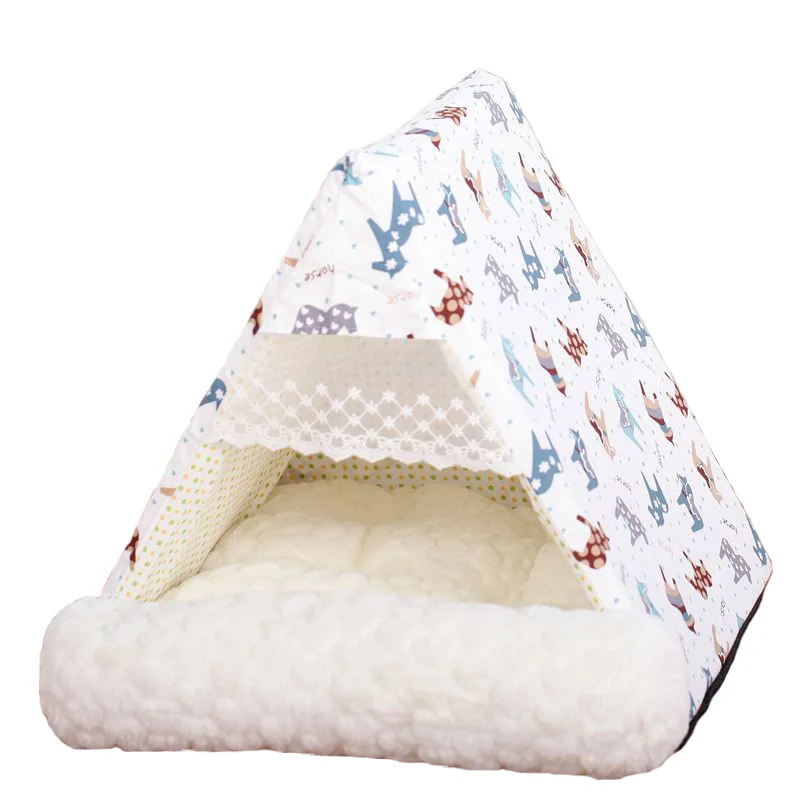 Pet Dog Bed Tent for Small Medium Dogs,The New Removable and Washable Warm Printing Pet Puppy Triangle Tent Kennel Cat Litter
Pet Dog Bed Tent for Small Medium Dogs,The New Removable and Washable Warm Printing Pet Puppy Triangle Tent Kennel Cat Litter
