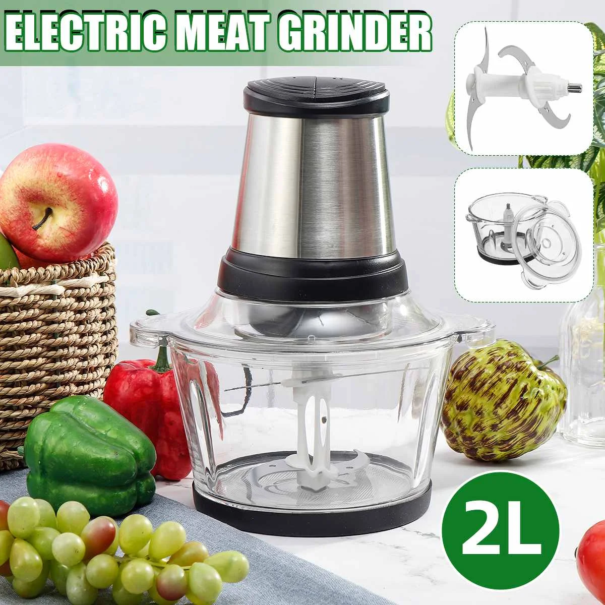 2Speeds Glass Electric Chopper Meat Grinder Mincer Food Processor Slicer Vegetable food chopper meat slicer machine For Home
2Speeds Glass Electric Chopper Meat Grinder Mincer Food Processor Slicer Vegetable food chopper meat slicer machine For Home