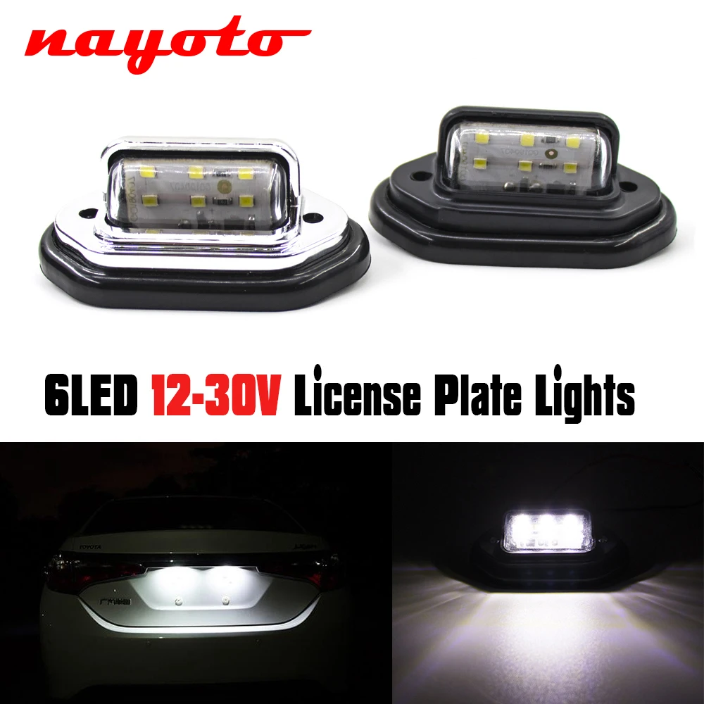6 LED License Plate Light Signal Rear Tail Light Step Lamp Car Boat Truck Trailer RV SUV Van Caravan 12V 24V Waterproof
6 LED License Plate Light Signal Rear Tail Light Step Lamp Car Boat Truck Trailer RV SUV Van Caravan 12V 24V Waterproof