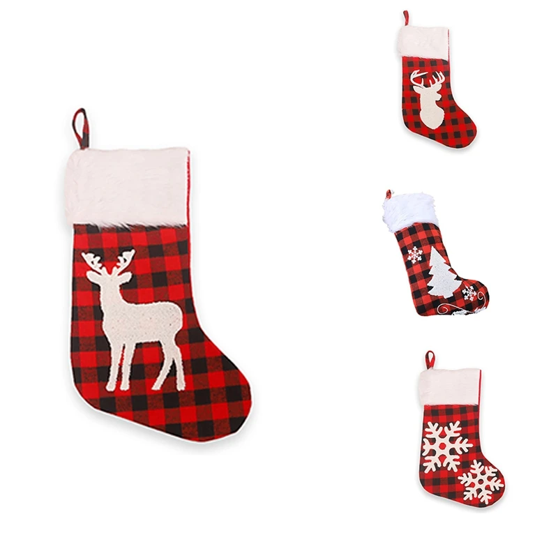 Christmas Decorations White Fur Collar Jacquard Embroidered Plaid Christmas Socks Christmas Tree Ornaments
Christmas Decorations White Fur Collar Jacquard Embroidered Plaid Christmas Socks Christmas Tree Ornaments