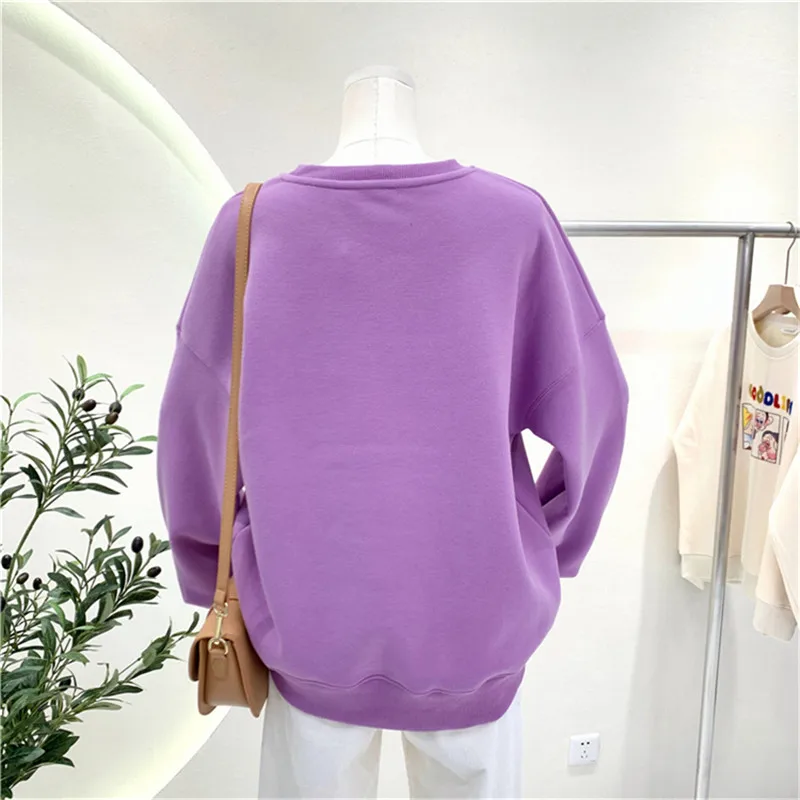 Women's Print Cartoon Velvet Round Neck Sweatshirts Tops 2020 Winter Warm Long Sleeve Loose Pullovers Casual Clothes
Women's Print Cartoon Velvet Round Neck Sweatshirts Tops 2020 Winter Warm Long Sleeve Loose Pullovers Casual Clothes