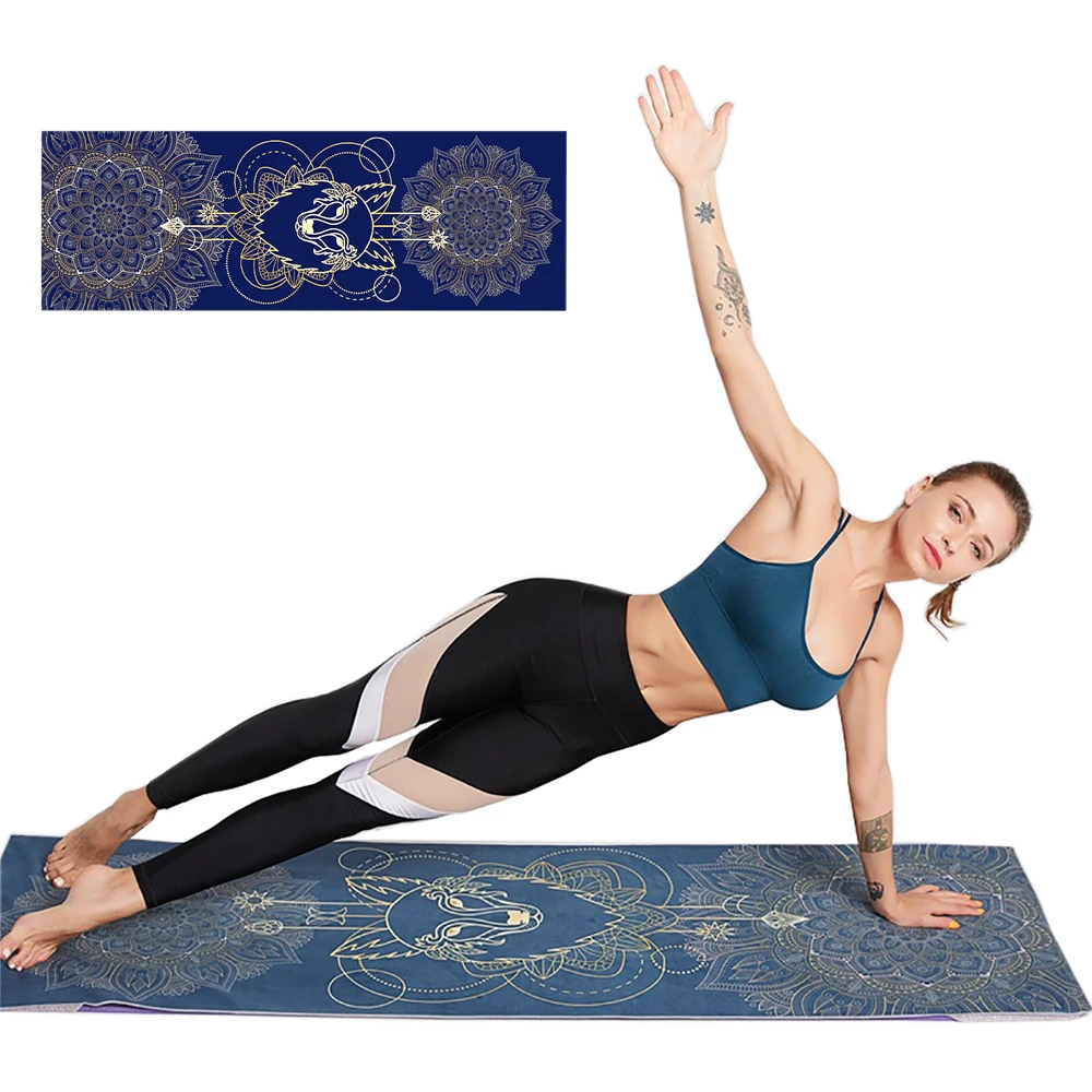Digital Portable Printing Double Layer Non-Slip Mat Protection Yoga Exercise Pad With Position Line Fitness Gymnastics Pilates 
Digital Portable Printing Double Layer Non-Slip Mat Protection Yoga Exercise Pad With Position Line Fitness Gymnastics Pilates