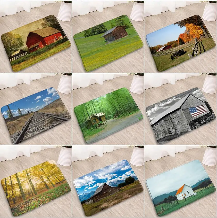 Natural Scenery Bathroom Mat Bamboo Green Leaves Plant Tree Wooden House Farmhouse Doormat Bedroom Kitchen Non-Slip Rug Washable
Natural Scenery Bathroom Mat Bamboo Green Leaves Plant Tree Wooden House Farmhouse Doormat Bedroom Kitchen Non-Slip Rug Washable