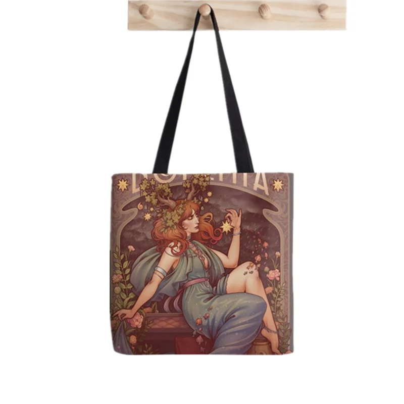 2021 Shopper Art Nouveau BOHEMIA printed Tote Bag women Harajuku shopper handbag girl Shoulder shopping bag Lady Canvas Bag 
2021 Shopper Art Nouveau BOHEMIA printed Tote Bag women Harajuku shopper handbag girl Shoulder shopping bag Lady Canvas Bag