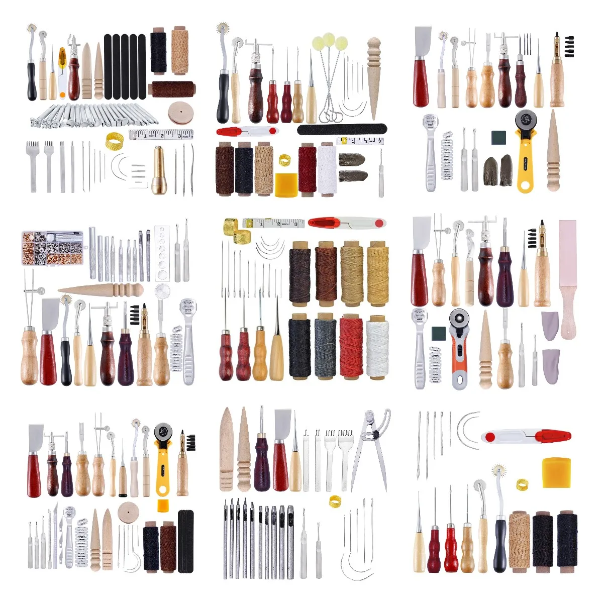 Professional Leather Craft Tools Kit Home Hand Sewing Stitching Punch Carving Work Saddle Leathercraft Accessories HJ
Professional Leather Craft Tools Kit Home Hand Sewing Stitching Punch Carving Work Saddle Leathercraft Accessories HJ