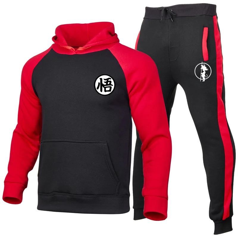 New Men'S Hoodie Set Tracksuit Fashion Dragon WU Sportswear Two Piece Set Cotton Fleece Thick Splice Hoodie+Pants Sporting Set
New Men'S Hoodie Set Tracksuit Fashion Dragon WU Sportswear Two Piece Set Cotton Fleece Thick Splice Hoodie+Pants Sporting Set
