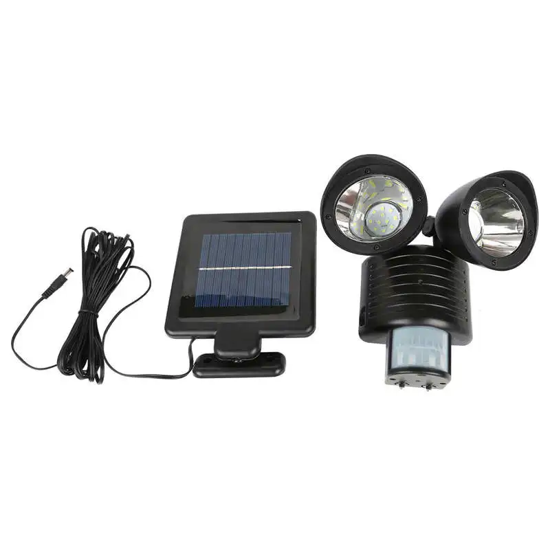 Promotion! 22 Led Dual Security Detector Solar Spot Light Motion Sensor Outdoor Floodlight Black | Освещение