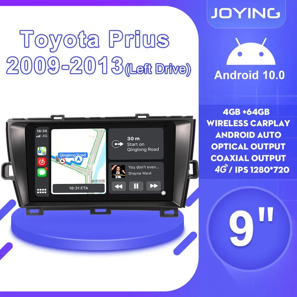 Joying 9inch Android10 Car Radio for Toyota Prius 2009-2013 Left Drive GPS DSP SPDIF Subwoofer Carplay 5GWIFI Optical Output DAB
Joying 9inch Android10 Car Radio for Toyota Prius 2009-2013 Left Drive GPS DSP SPDIF Subwoofer Carplay 5GWIFI Optical Output DAB