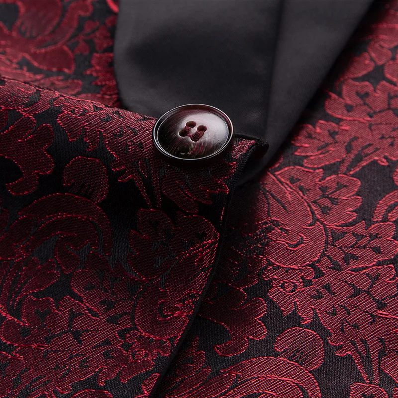 Plyesxale Burgundy Floral Suit For Men 2020 Shawl Collar Wedding Grooms Bridegroom Suit Slim Fit Singer Costume 2 Piece Q1011
Plyesxale Burgundy Floral Suit For Men 2020 Shawl Collar Wedding Grooms Bridegroom Suit Slim Fit Singer Costume 2 Piece Q1011