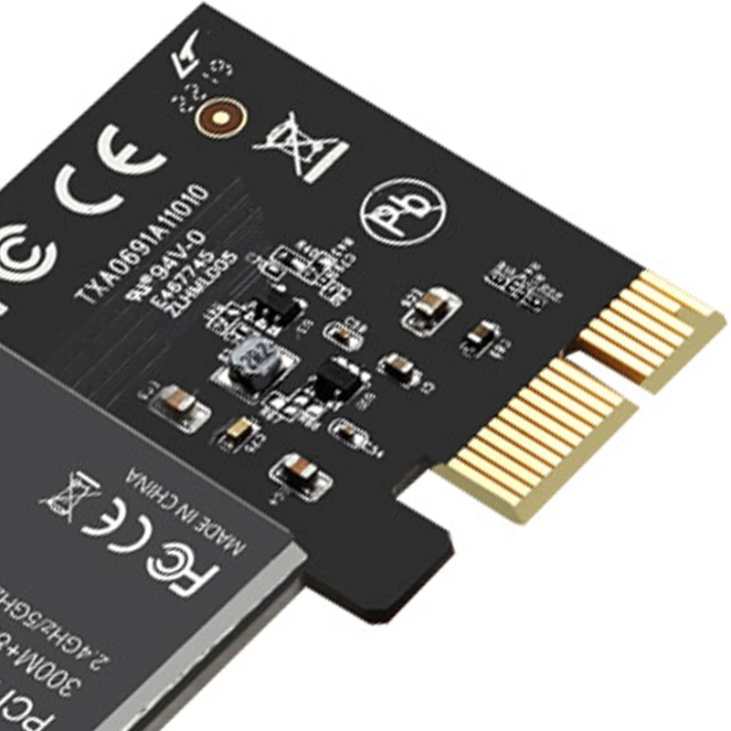 WiFi Wireless Adapter Card 1300Mbps Dual Band 5.GHz/2.4GHz PCI Express Wi-Fi Network Adapter Card for Desktop
WiFi Wireless Adapter Card 1300Mbps Dual Band 5.GHz/2.4GHz PCI Express Wi-Fi Network Adapter Card for Desktop