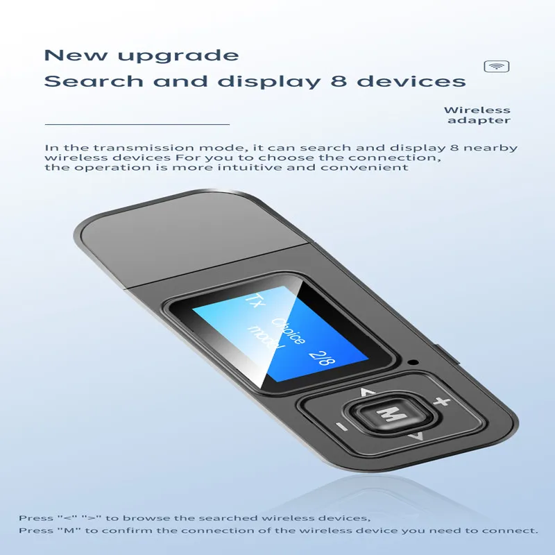 Bluetooth Receiver 5.0 USB Stereo Audio Adapter External Sound Card For TV/PC Car AUX Speakers Bluetooth 5.0 Audio Adapter
Bluetooth Receiver 5.0 USB Stereo Audio Adapter External Sound Card For TV/PC Car AUX Speakers Bluetooth 5.0 Audio Adapter