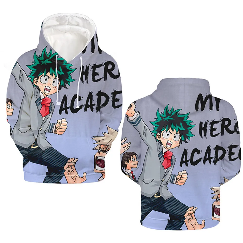 Толстовки с 3D рисунком детские толстовки для мальчиков Roupas My Hero Academy мидория