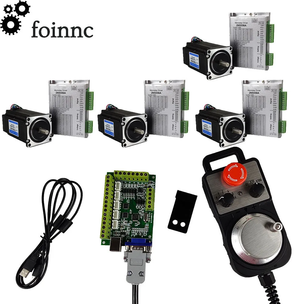USB mach3 система управления движением 4 осевой комплект ЧПУ 556 шаговый двигатель nema