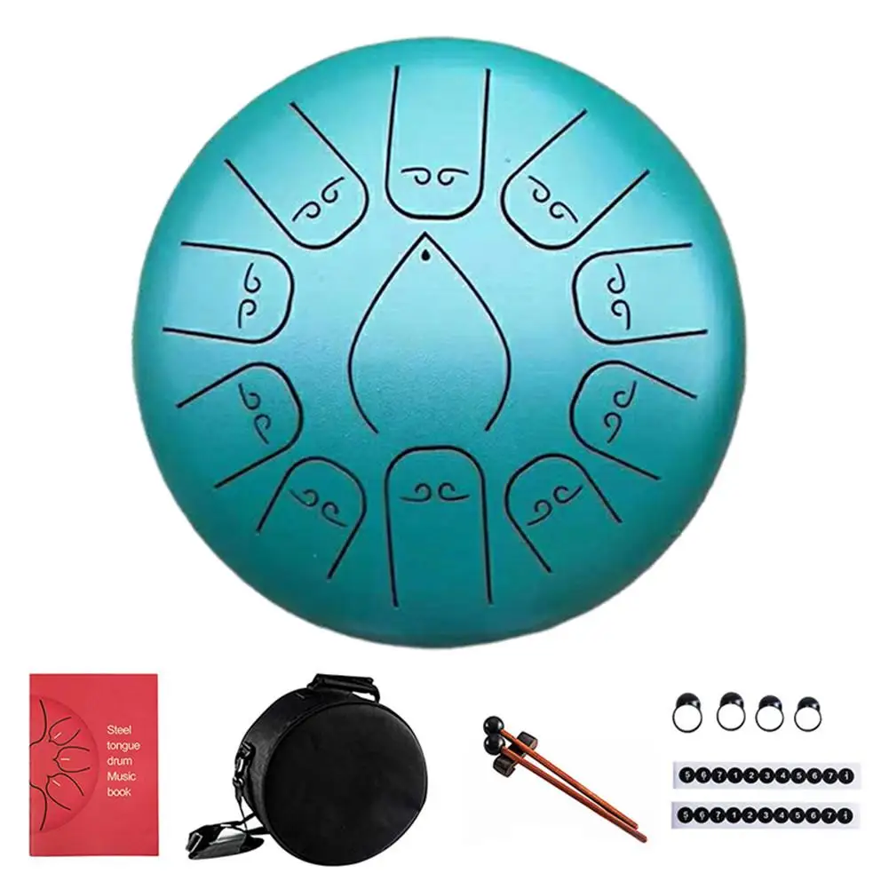 11 Notes 12 Inch Tongue Drum Steel Lotus Tongue Empty Spirit Drum Empty Drum Handpan Instrument With Drum For Music Therapists
11 Notes 12 Inch Tongue Drum Steel Lotus Tongue Empty Spirit Drum Empty Drum Handpan Instrument With Drum For Music Therapists