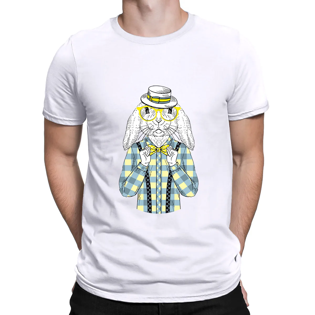 Summer Harajuku Holiday Fashion Gentltmen Mens Tops Clothes Cute Animal Graphic T-shirts Black 100% Cotton Oversize T Shirt
Summer Harajuku Holiday Fashion Gentltmen Mens Tops Clothes Cute Animal Graphic T-shirts Black 100% Cotton Oversize T Shirt