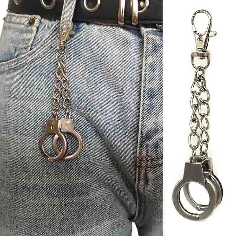 Handcuffs Wallet Belt Chain Rock Hiphop Pants Chain Punk Waist Chain Women Keychains Men Jewelry Accessories
Handcuffs Wallet Belt Chain Rock Hiphop Pants Chain Punk Waist Chain Women Keychains Men Jewelry Accessories