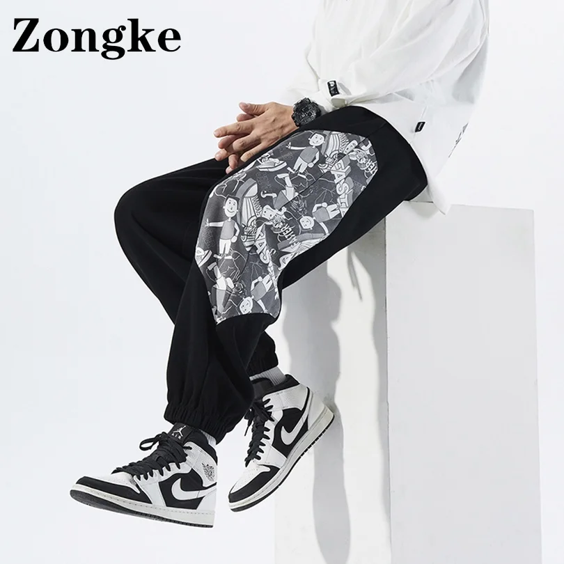 Zongke Black Patchwork Jogger Pants Men Clothing Korean Style Man Pants M-4XL 2022 Spring New Arrivals
Zongke Black Patchwork Jogger Pants Men Clothing Korean Style Man Pants M-4XL 2022 Spring New Arrivals