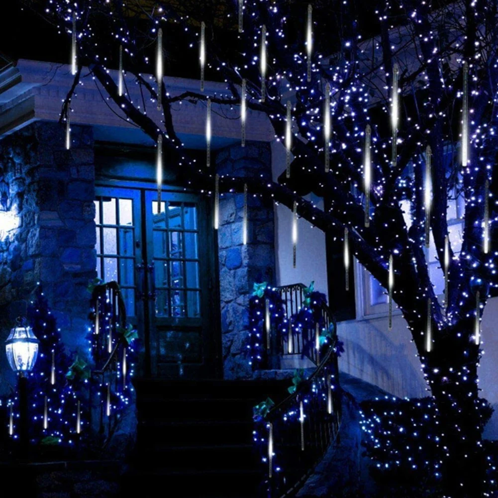 30cm 8 Tubes Meteor Shower Rain Lights LED Falling Rain Fairy String Lights Christmas Wedding Decoration Tree Decor EU/US Plug
30cm 8 Tubes Meteor Shower Rain Lights LED Falling Rain Fairy String Lights Christmas Wedding Decoration Tree Decor EU/US Plug