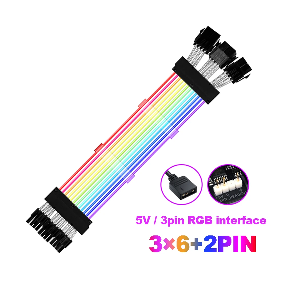 Световой кабель-удлинитель для видеокарты 5 в RGB, 8 Pin 6 + 2 Pin Dual Three Wire, чехол для ПК, цветной кабель для видеокарты PCB
Световой кабель-удлинитель для видеокарты 5 в RGB, 8 Pin 6 + 2 Pin Dual Three Wire, чехол для ПК, цветной кабель для видеокарты PCB