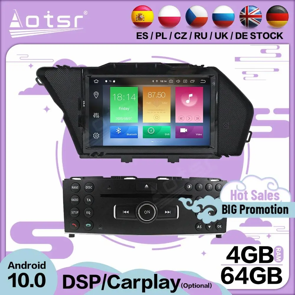 64GB Carplay Multimedia Stereo Android 10 Player For Mercedes Benz GLK X204 GLK300 GLK350 GPS BT Audio Radio Receiver Head Unit
64GB Carplay Multimedia Stereo Android 10 Player For Mercedes Benz GLK X204 GLK300 GLK350 GPS BT Audio Radio Receiver Head Unit