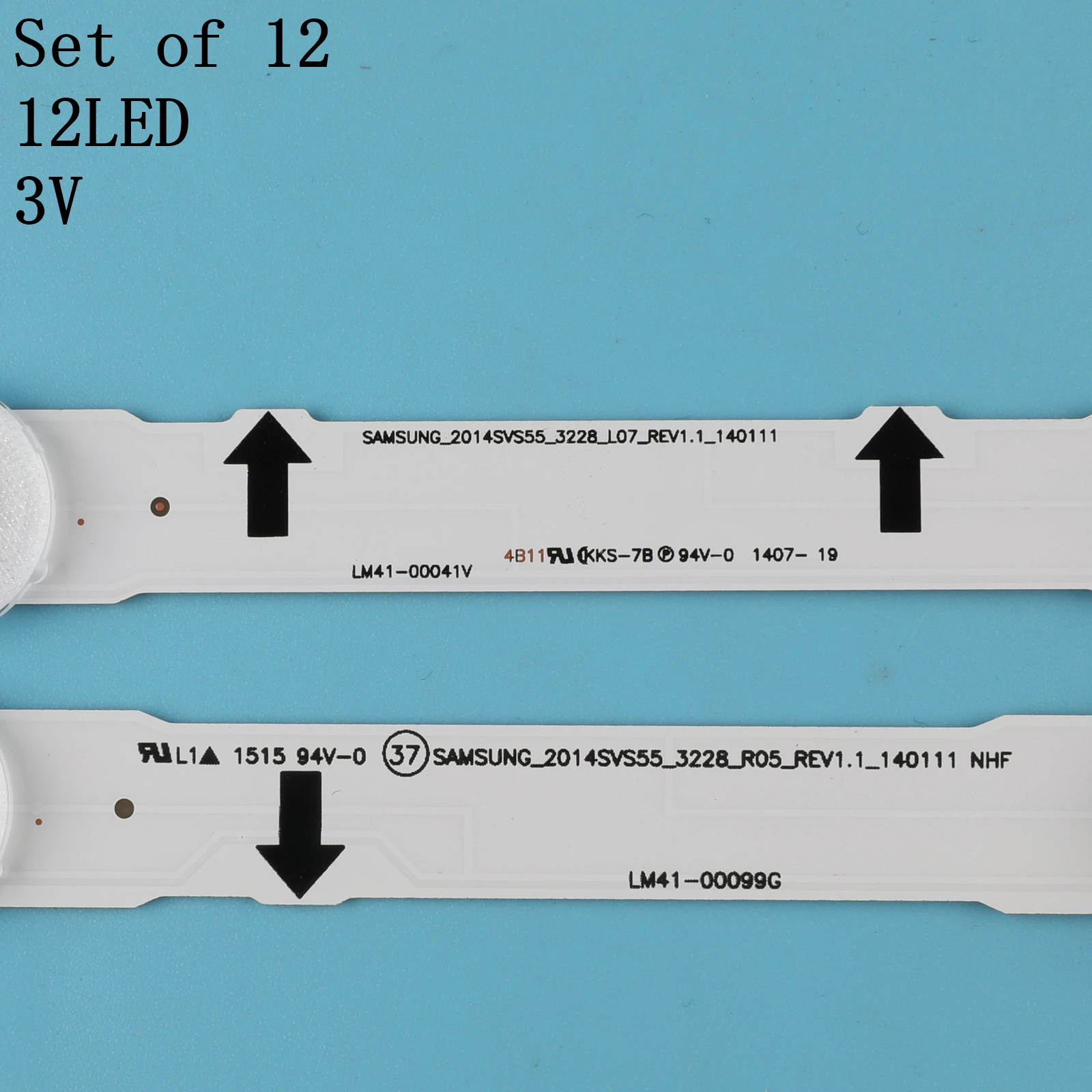 Светодиодная лента SAMSUNG_2014SVS55_3228_R05_REV1.1140111NHF D4GE-550DCA-R3 D4GE-550DCB-R3 UE55H6800 UE55J5600 UE55J5510 12 шт. |