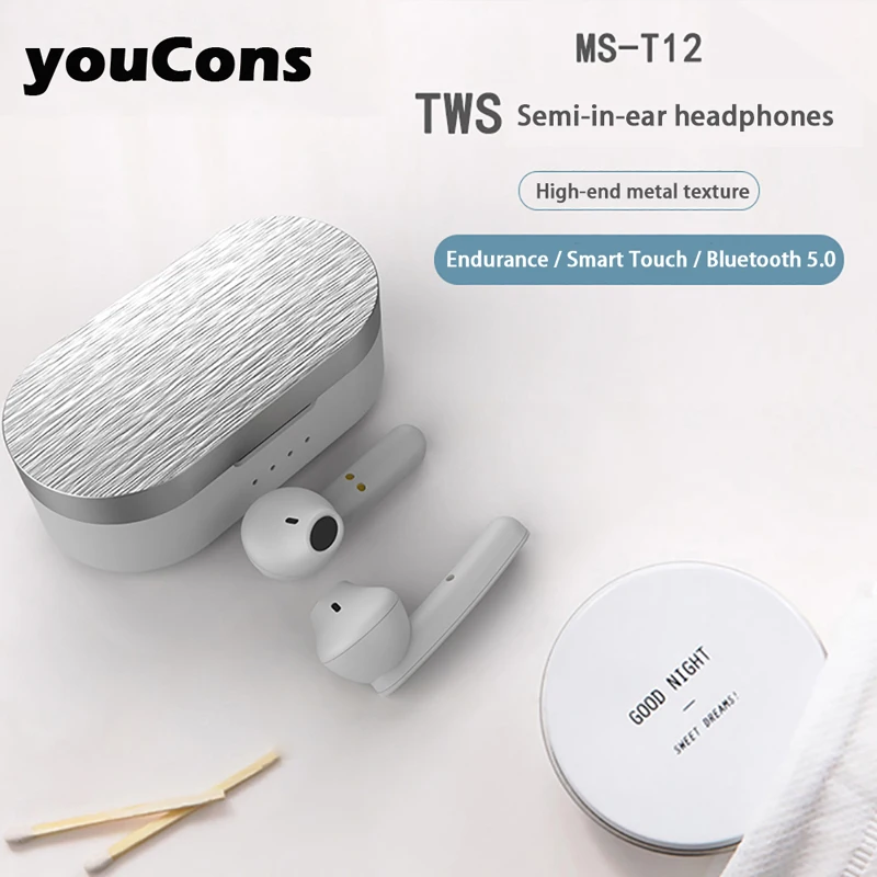 Bluetooth Earphone Wireless Headphones TWS Touch Control Sport Earsphones In-Ear Noise Cancel Gaming Headset With Charging Box
Bluetooth Earphone Wireless Headphones TWS Touch Control Sport Earsphones In-Ear Noise Cancel Gaming Headset With Charging Box