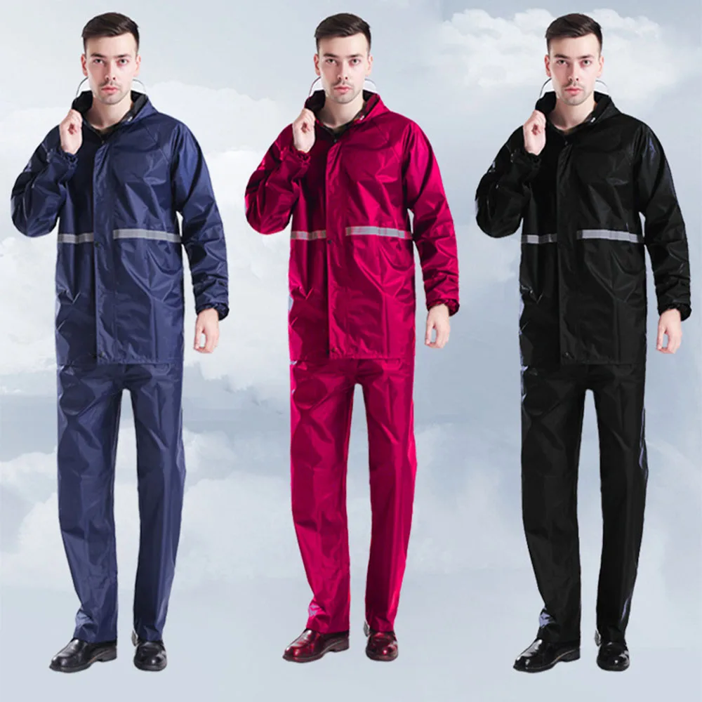 Cycling Reflective Raincoat Suit waterproof Impermeable Hooded Poncho Rainwear Women Men Hiking Fishing Rain Gear
Cycling Reflective Raincoat Suit waterproof Impermeable Hooded Poncho Rainwear Women Men Hiking Fishing Rain Gear