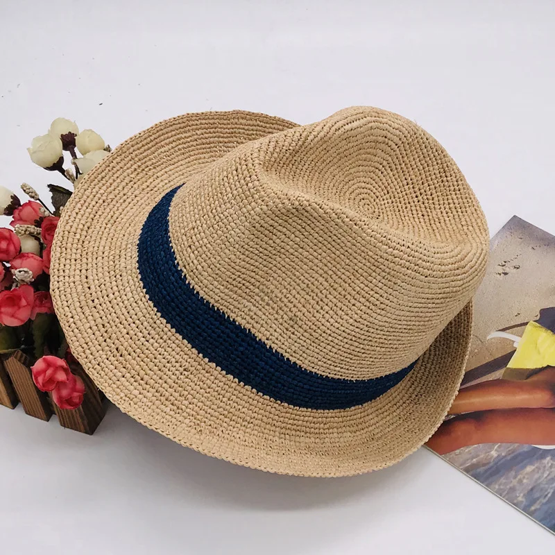 01907-fcm107 HANDMADE natural paper fedoras cap men women leisure beach panama jazz hat
01907-fcm107 HANDMADE natural paper fedoras cap men women leisure beach panama jazz hat