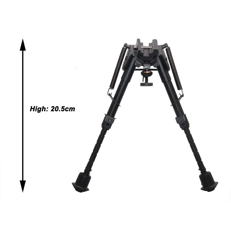 

Tactical 6-9 Inch Bipod Adjustable Spring Extending LegsStand For Airsoft Warrior Sniper AR15 Rifle 20mm Picatinny Weaver Rail