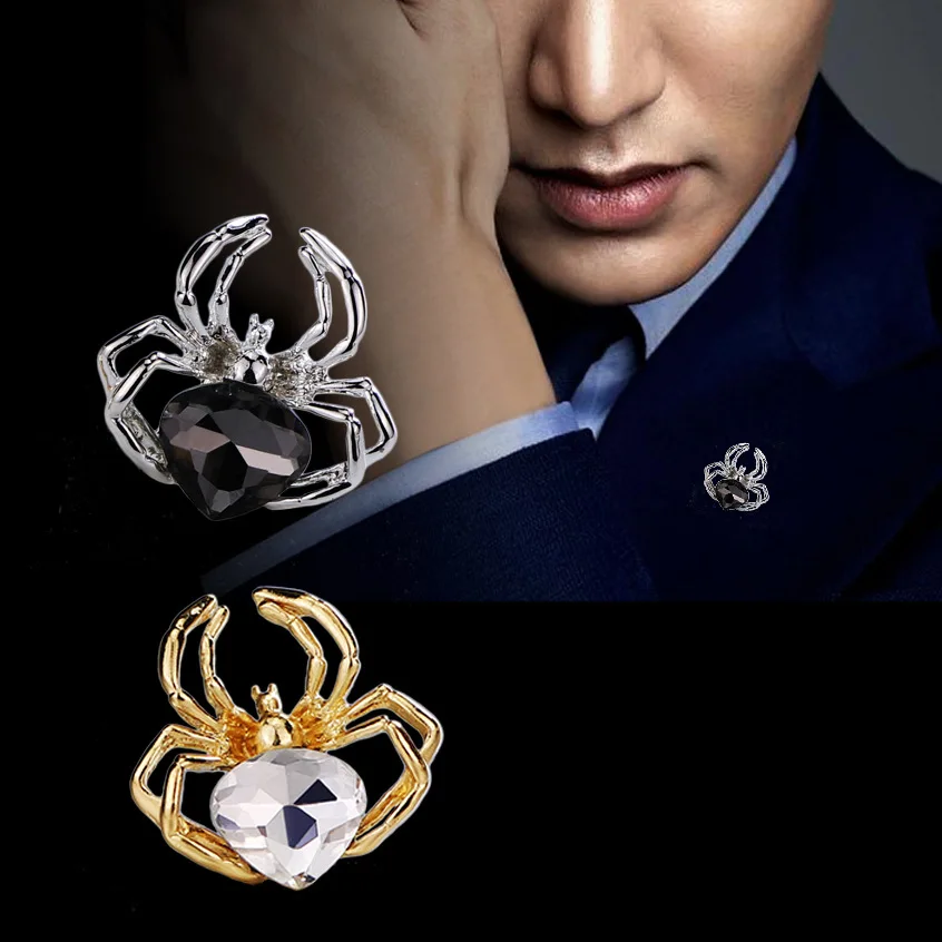 Korean Version of High-end Fashion Blouse Men's Collar Angle Brooch Jewelry Clothing Shiny Crystal Diamond Spider Animal Badge
Korean Version of High-end Fashion Blouse Men's Collar Angle Brooch Jewelry Clothing Shiny Crystal Diamond Spider Animal Badge