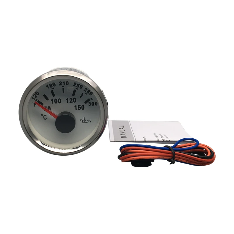 52mm Motorcycle Marine Auto Oil Temp Gauge Temperature Meter 50-150 12V 24V with Red Backligh for Car Boat Auto Engine
52mm Motorcycle Marine Auto Oil Temp Gauge Temperature Meter 50-150 12V 24V with Red Backligh for Car Boat Auto Engine