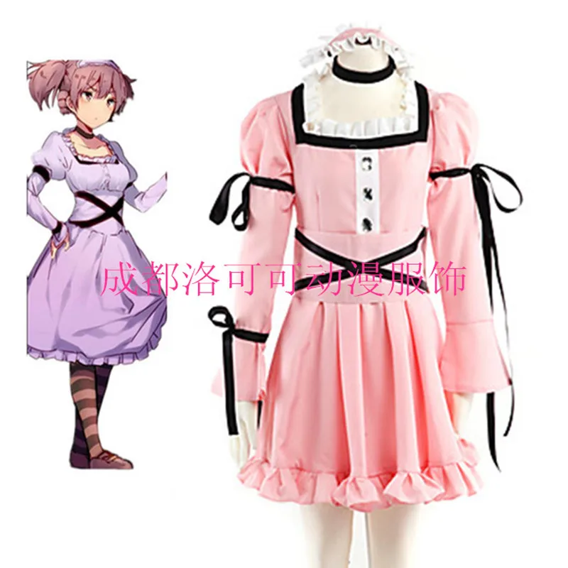 Аниме Mirai Nikki Косплей Uryuu Minene розовое платье Лолиты Cos Хэллоуин вечернее платье костюм полный комплект платье + пояс + головной убор 
Аниме Mirai Nikki Косплей Uryuu Minene розовое платье Лолиты Cos Хэллоуин вечернее платье костюм полный комплект платье + пояс + головной убор