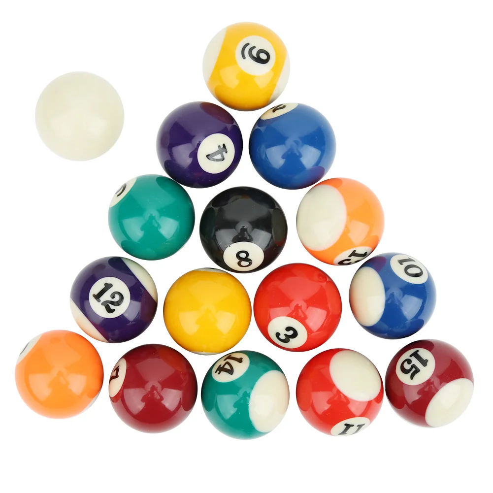 16PCS Eco‑friendly 38MM Resin Children Billiard Ball Toy Mini Pool Table Accesssory
16PCS Eco‑friendly 38MM Resin Children Billiard Ball Toy Mini Pool Table Accesssory